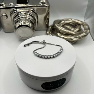 Stainless Steel and‎ Cubic Zirconia Bracelet NEW